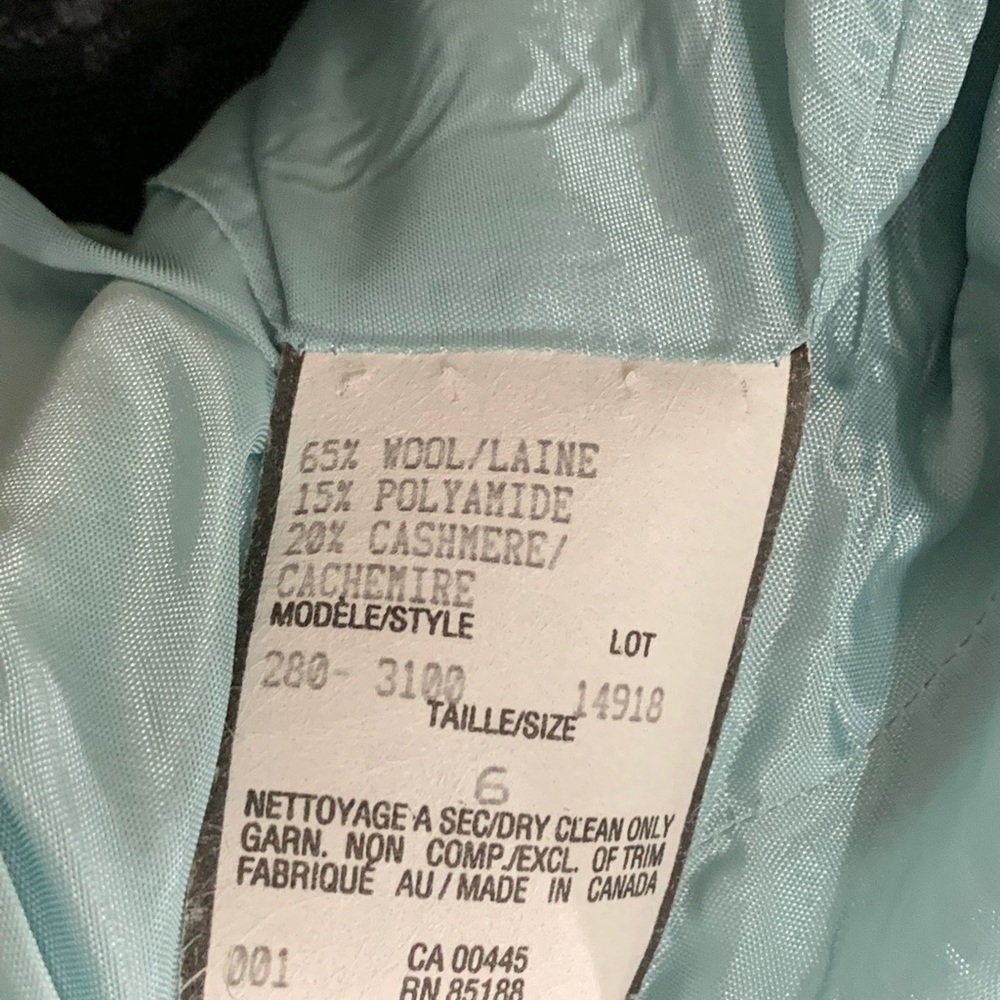 Light Blue Louben Wool Zip-Front Jacket - Picture 8 of 8